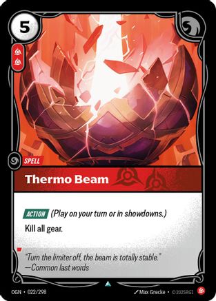 Thermo Beam (022/298) - Origins | Grognard Games