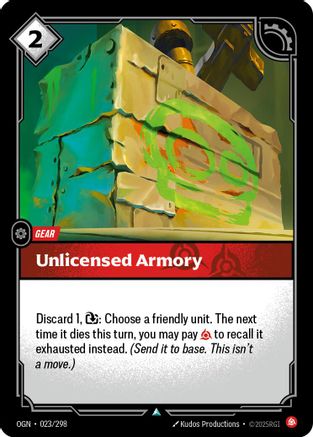 Unlicensed Armory (023/298) - Origins | Grognard Games