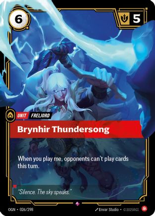 Brynhir Thundersong (026/298) - Origins Foil | Grognard Games