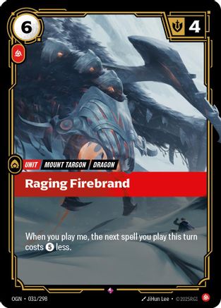 Raging Firebrand (031/298) - Origins Foil | Grognard Games