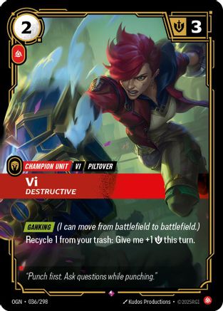 Vi - Destructive (036/298) - Origins Foil | Grognard Games