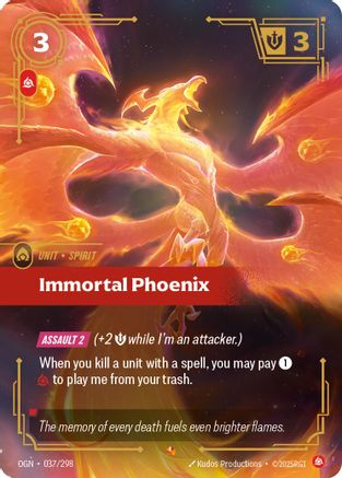 Immortal Phoenix (037/298) - Origins Foil | Grognard Games