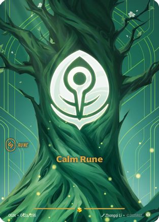 Calm Rune (Alternate Art) (042a/298) - Origins Foil | Grognard Games