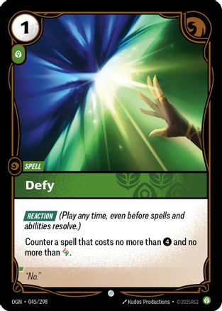 Defy (045/298) - Origins Foil | Grognard Games