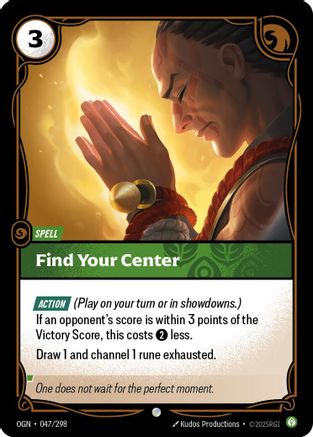 Find Your Center (047/298) - Origins Foil | Grognard Games