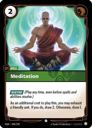 Meditation (048/298) - Origins Foil | Grognard Games
