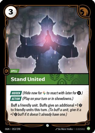 Stand United (053/298) - Origins | Grognard Games