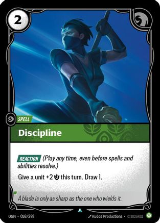 Discipline (058/298) - Origins | Grognard Games
