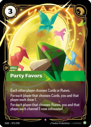 Party Favors (071/298) - Origins Foil | Grognard Games
