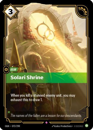 Solari Shrine (072/298) - Origins Foil | Grognard Games