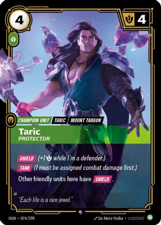 Taric - Protector (074/298) - Origins Foil | Grognard Games