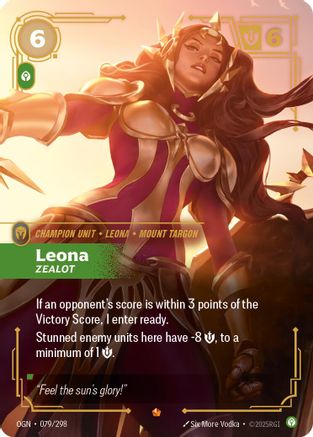 Leona - Zealot (079/298) - Origins Foil | Grognard Games