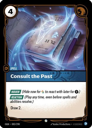 Consult the Past (083/298) - Origins | Grognard Games