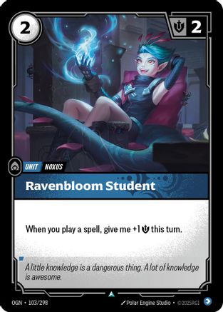 Ravenbloom Student (103/298) - Origins | Grognard Games
