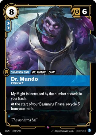 Dr. Mundo - Expert (109/298) - Origins Foil | Grognard Games