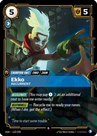 Ekko - Recurrent (110/298) - Origins Foil | Grognard Games
