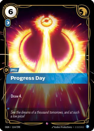 Progress Day (114/298) - Origins Foil | Grognard Games