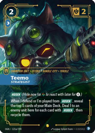 Teemo - Strategist (Alternate Art) (121a/298) - Origins Foil | Grognard Games