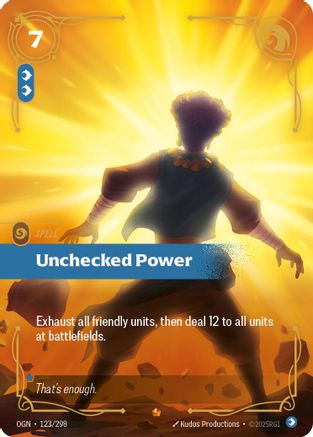 Unchecked Power (123/298) - Origins Foil | Grognard Games