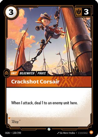 Crackshot Corsair (130/298) - Origins Foil | Grognard Games
