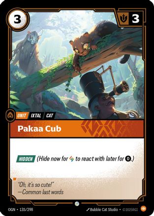 Pakaa Cub (135/298) - Origins | Grognard Games