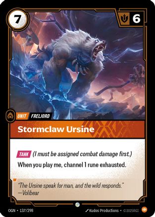Stormclaw Ursine (137/298) - Origins | Grognard Games