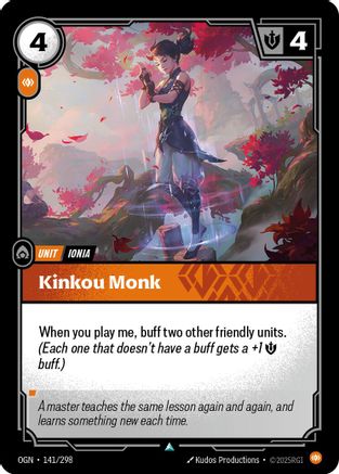 Kinkou Monk (141/298) - Origins Foil | Grognard Games