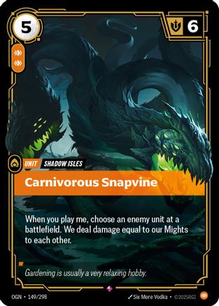 Carnivorous Snapvine (149/298) - Origins Foil | Grognard Games