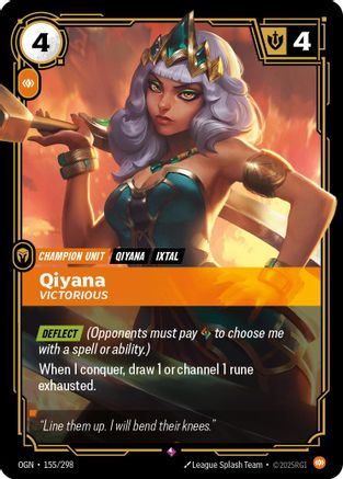 Qiyana - Victorious (155/298) - Origins Foil | Grognard Games