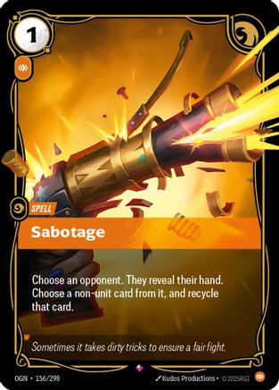 Sabotage (156/298) - Origins Foil | Grognard Games