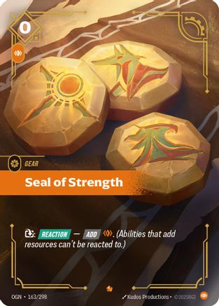 Seal of Strength (163/298) - Origins Foil | Grognard Games