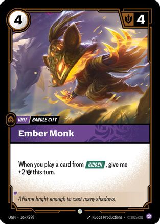 Ember Monk (167/298) - Origins | Grognard Games