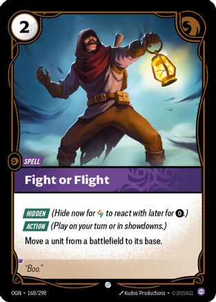 Fight or Flight (168/298) - Origins Foil | Grognard Games