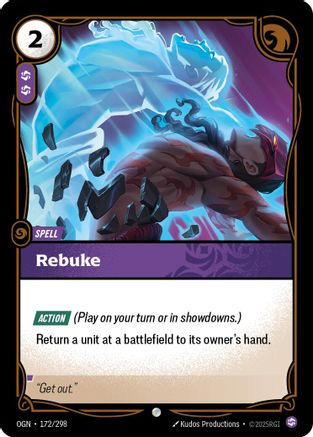 Rebuke (172/298) - Origins Foil | Grognard Games