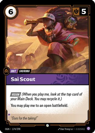 Sai Scout (174/298) - Origins | Grognard Games