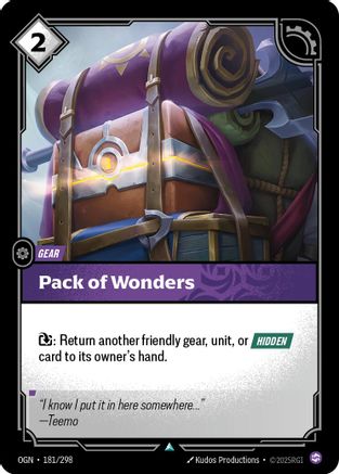 Pack of Wonders (181/298) - Origins Foil | Grognard Games