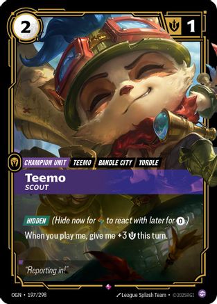 Teemo - Scout (197/298) - Origins Foil | Grognard Games