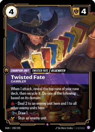 Twisted Fate - Gambler (200/298) - Origins Foil | Grognard Games
