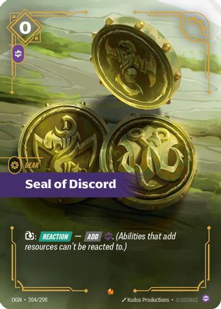 Seal of Discord (204/298) - Origins Foil | Grognard Games