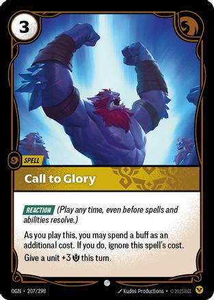 Call to Glory (207/298) - Origins Foil | Grognard Games