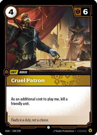Cruel Patron (208/298) - Origins | Grognard Games