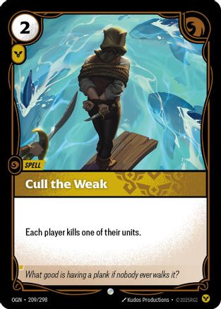 Cull the Weak (209/298) - Origins | Grognard Games