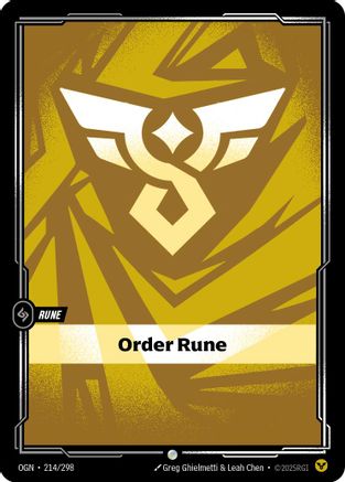 Order Rune (214/298) - Origins | Grognard Games