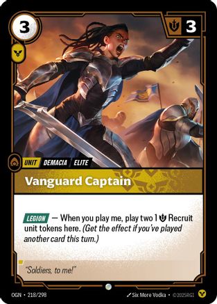 Vanguard Captain (218/298) - Origins Foil | Grognard Games