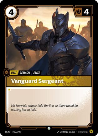Vanguard Sergeant (219/298) - Origins | Grognard Games