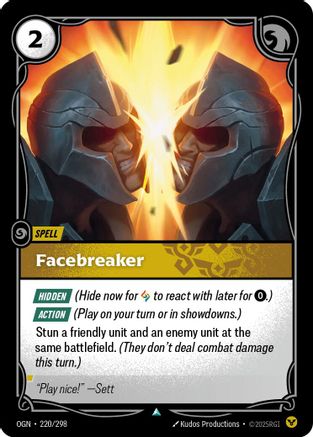 Facebreaker (220/298) - Origins | Grognard Games
