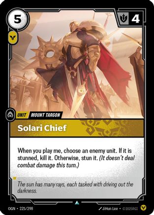 Solari Chief (225/298) - Origins Foil | Grognard Games