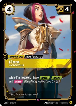 Fiora - Victorious (232/298) - Origins Foil | Grognard Games