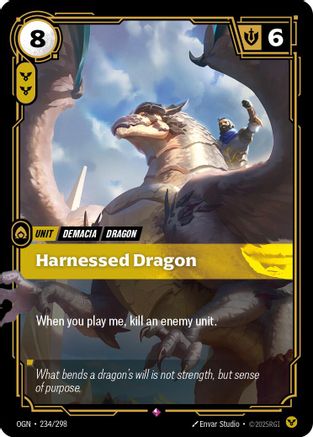 Harnessed Dragon (234/298) - Origins Foil | Grognard Games