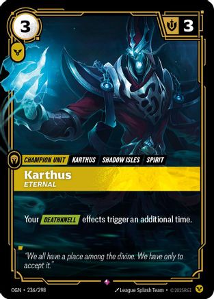 Karthus - Eternal (236/298) - Origins Foil | Grognard Games